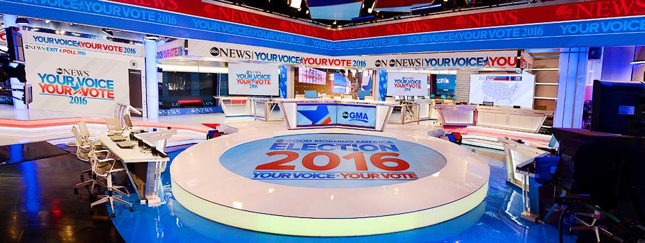 Studio Lighting:  ABC News 2016 Election Set