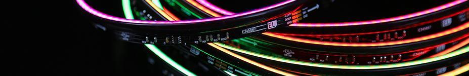 Environmental Lights Announces the Launch of Continuous Side View RGB PixelControl Strip Light in Black 