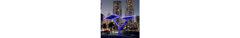 Architectural: Spotlight Solar Neon Trees