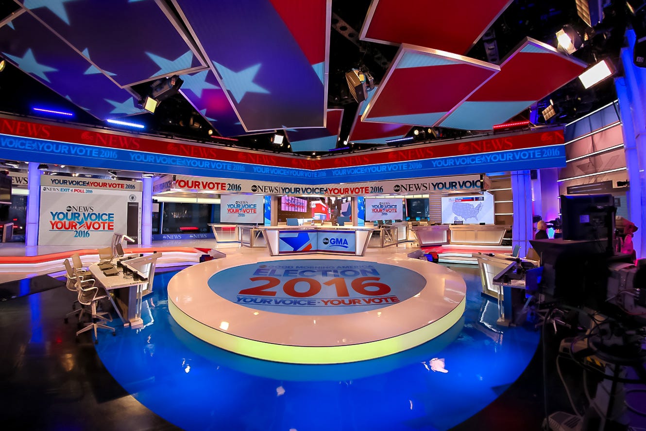 ABC 2017 Election Studio Set LED Lighting