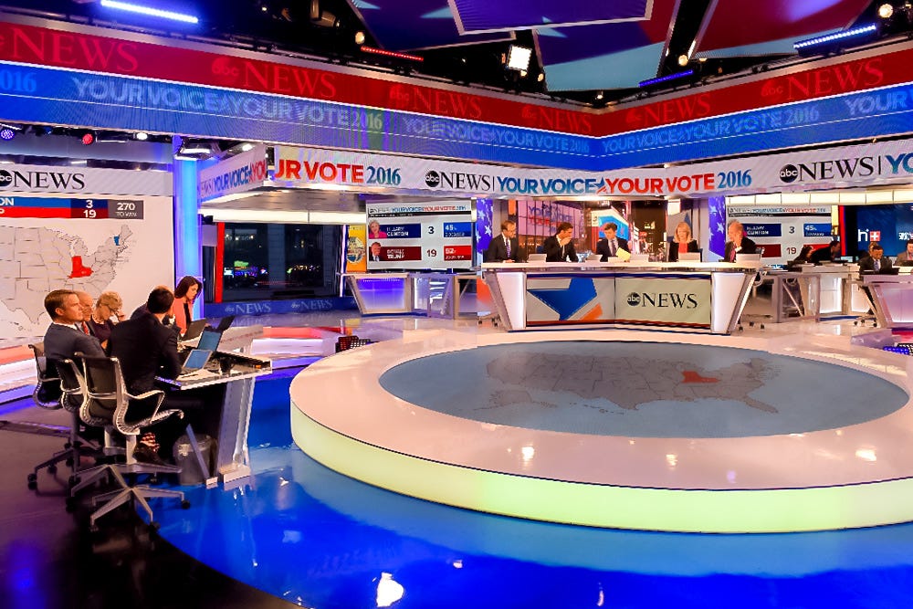 ABC 2017 Election Broadcast Studio LED Lighting