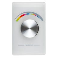 Wall Mount RGB LED Controller Pro (Rotary Knob - White, US Size)