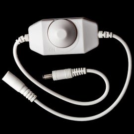 12 or 24 V LED Dimmer with Rotary Knob (White)