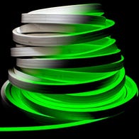 Green LED Neon, with White Finish, by the 20m Reel
