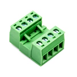 Male/Female phoenix-style terminal block connector set (4 pins)