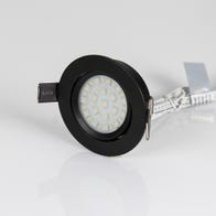 4-in-1 Swivel LED Puck Light - RGB+6500K - 24V - Black Finish