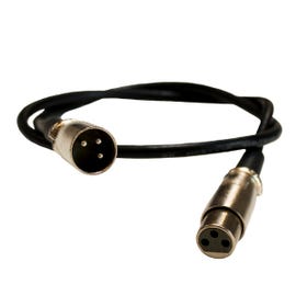 DMX512 XLR Cable 3-pin male to 3-pin female (36 inches long)